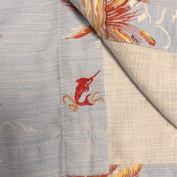 Tommy Bahama Men’s Short Sleeve Shirt 100% Silk Island Modern Fit Size Medium - Picture 5 of 8